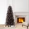 6ft. Pre-Lit Black Carson Pine Artificial Christmas Tree, Clear Lights